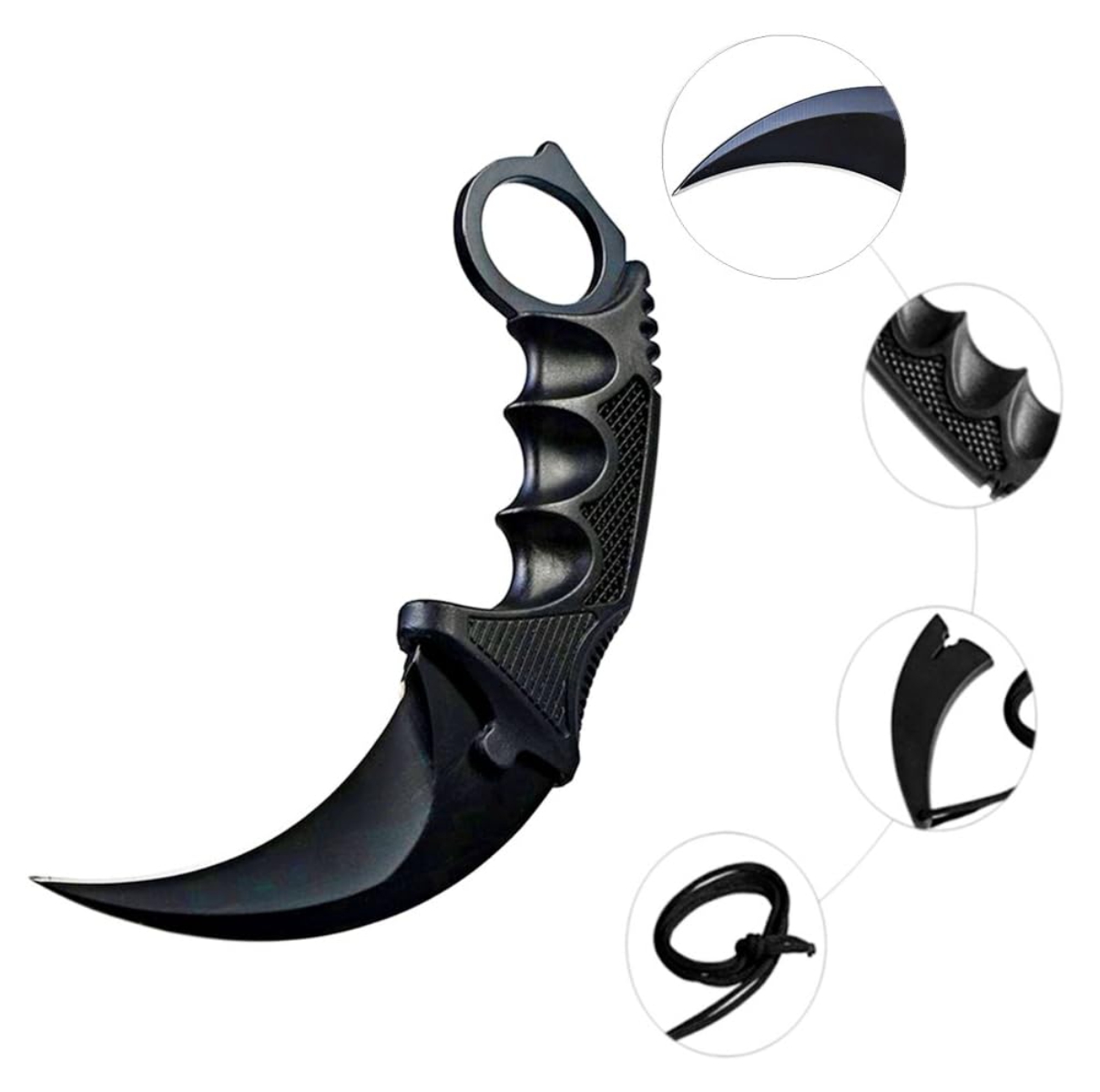 Miniatura 2 de Cuchillo Karambit táctico de acero Milit